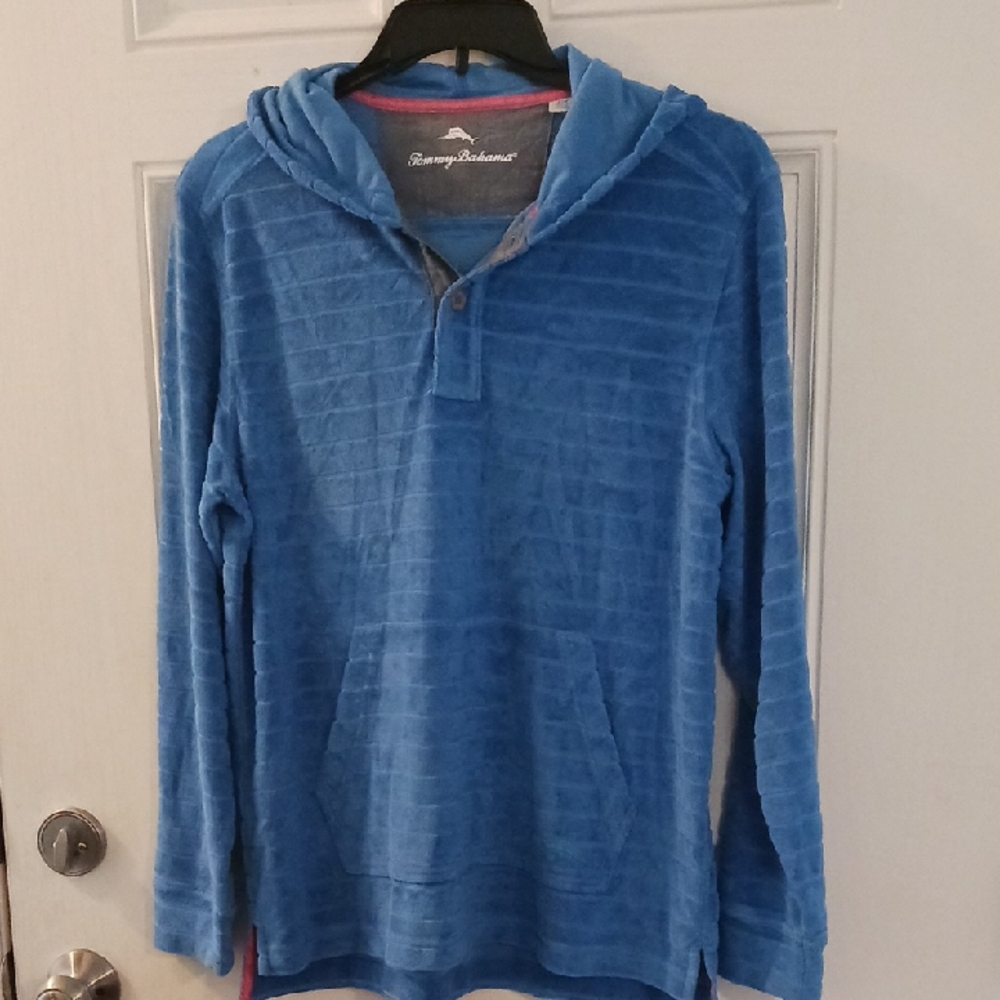 ****Tommy Bahama Poolside Terry Horizon Baja Hoodie Size Small